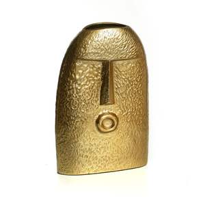 Modern European Design Home Decorative <b>Textured</b> Irregular Shape Metal Flower Vase Fancy Design with Customization Available - Product Image 3