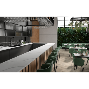 Calacatta Verde Eco-Friendly Modern Design Big Slab Quartz Crystal Composition - Product Image 5