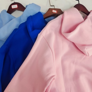 เสื้อมีฮู้ดแบบสวมหัวแนววินเทจย้อนยุคนุ่มสไตล์สตรีทสำหรับวัยรุ่นเหมาะสำหรับใส่ในชีวิตประจำวันสีฟ้าอ่อนสีชมพูอ่อนสำหรับร้านขายของที่ระลึกและการเดินทาง - Product Image 5