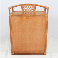 Commode moderne en rotin à 6 tiroirs, 76x44x108cm, pour salon, chambre et salle à manger, meubles de maison