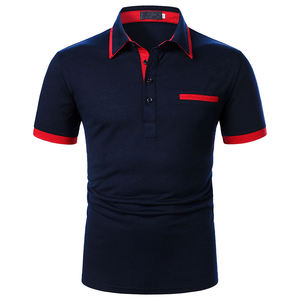 Camisas Profesionales para Hombre Hechas a Medida, de Alta Calidad, 100% Algodón, Diseño de Logotipo con Patrón Sólido, Tejido de Punto, Secado Rápido, Manga Corta - Product Image 1