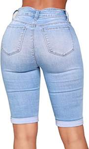 Shorts Bermuda de Satén para Mujer, a la Moda, Transpirables, Ajustados, Cintura Elástica, para las 4 Estaciones, Buen Material, Servicios OEM a Bajo Costo - Product Image 5