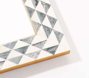 Cadre photo gris incrusté d'os de buffle recyclé moderne personnalisé vente directe d'usine Home Decore Low quantité minimale de commande Fabricant Fournisseur - Product Image 2