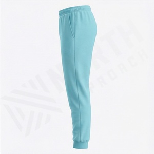 Pantalons Hip Hop épais, pantalons personnalisés, pantalons larges, pantalons de survêtement en coton, double taille, pantalons droits, pantalons de survêtement évasés pour hommes - Product Image 3