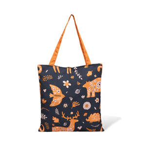 Bolsa de Lona de Algodón con Estampado de Animales Místicos, Gran Capacidad, Resistente al Agua, Cierre de Cremallera, Moderna, para Uso Diario, Verano y Otoño - Product Image 3