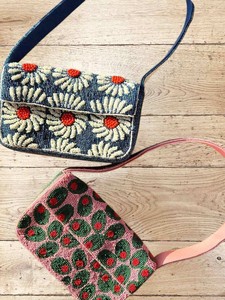 Bolso de Mano de Lujo MULTI CRAFT con Cuentas, Bordado con Cuentas de Semilla, Bolso Personalizado con Logotipo en Relieve - Product Image 2