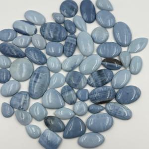 AAA + alta calidad 100% cabujón de ópalo azul Natural tamaño personalizado piedra preciosa suelta para la fabricación de joyas lote de piedras preciosas - Product Image 3