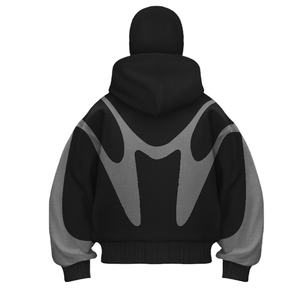Vente en gros de sweats à capuche respirants pour hommes et femmes, toutes tailles, collection automne-hiver, style ninja, fermeture éclair intégrale - Product Image 2