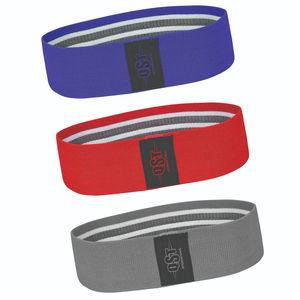 Ensemble de bandes de résistance en polyester, bandes en boucle légères, moyennes et lourdes pour l'entraînement de force, le yoga et le Pilates, portables et confortables - Product Image 5