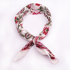 Bandana en coton unisexe à imprimé floral, écologique, écharpe multicolore, bandeau doux, respirant, mode quotidienne, extérieur, été - Product Image 6