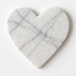 Posavasos de mármol con forma de corazón negro elegante Posavasos de piedra natural Premium para mesas de comedor Sala de estar Personalizable - Product Image 6