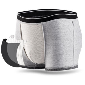 Nouvelle conception Sous-vêtements pour hommes respirants antibactériens à séchage rapide Taille plus grande Couleurs personnalisées Boxer court mi-hauteur - Product Image 5