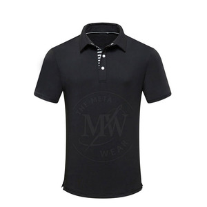 Vente en gros de coton 100% de qualité supérieure pour hommes pour polos Motif solide dans la meilleure conception de contraste de couleur de matériau - Product Image 1