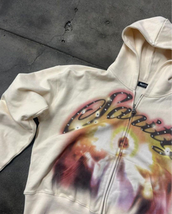 เสื้อมีฮู้ดพิมพ์ลาย DTG วินเทจสำหรับเด็กผู้ชาย100% นุ่มผ้าฝ้ายขนาด XS สำหรับฤดูหนาวโลโก้ออกแบบได้ตามที่ต้องการ - Product Image 2