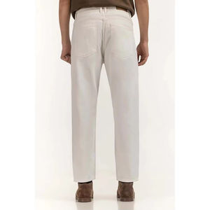 Jeans en denim pour hommes, coupe droite, taille mi-haute, prix de gros, fabrication OEM, haute qualité, extensible, coupe régulière, léger, 2026 - Product Image 3