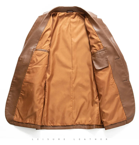 Nuevo Traje Casual de Moda para Hombre, Sin Plancha, de Cuero PU Fashionbisou - Product Image 5
