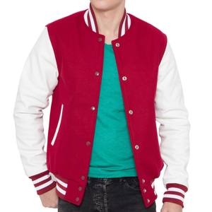 แจ็กเก็ตขนสัตว์สำหรับผู้ชายเสื้อแจ็คเก็ตแขนเสื้อหนังปักลายตัวอักษรสำหรับฤดูหนาวสตรีทแวร์ผลิตตามสั่ง - Product Image 4