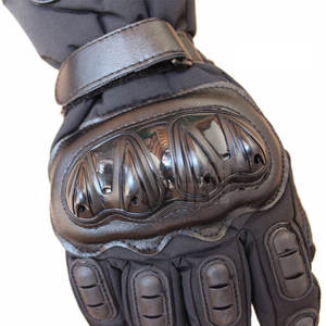 Guantes de moto de protección de mano de dedo completo de cuero suave Guantes de carreras de motos transpirables - Product Image 5