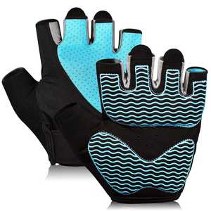 Gants de fitness demi-doigts unisexes antidérapants respirants en néoprène imperméables pour la salle de sport en plein air pour la musculation, l'haltérophilie et le cyclisme - Product Image 1