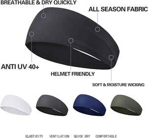 Absorbent Sport <b>Headband</b> Custom <b>Headband</b> Cooling Sweatband for <b>Men</b> Yoga Hair Band <b>Running</b> Fitness Sport Elastic <b>Headband</b> - Product Image 4