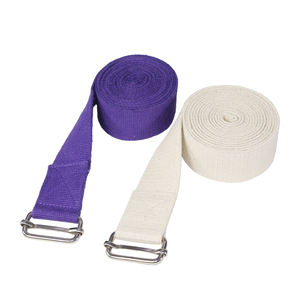 Correa larga de algodón natural para yoga, flexibilidad mejorada y recuperación muscular para la práctica diaria - Product Image 3