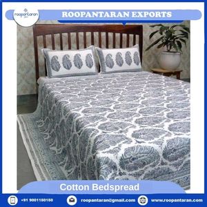 Venta caliente 100% algodón Floral bloque de mano impreso juegos de fundas de edredón ropa de cama edredones fundas de almohada uso doméstico ecológico - Product Image 2