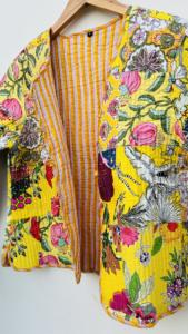 Best Quality Patchwork Cotton <b>Kantha</b> Quilted Unisex Finished Breathable Customized Size Long Short Hand Stitched Winter Autumn - Product Image 2