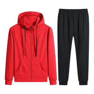 Men's Fashion Thickened Warm Hooded Sweatshirt and <b>Above</b> Knee Pants Set Sport Jogger Track Suit Two Piece Hoodies and Pants - Product Image 4