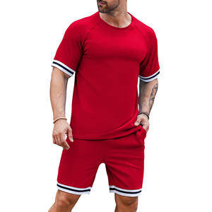 Ropa informal de talla grande para hombre, conjuntos de Pakistán con logotipo personalizado, camisetas de algodón de peso pesado con conjuntos cortos, ropa para hombre - Product Image 3