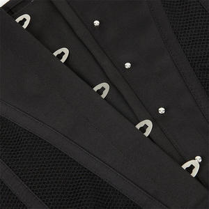 Wholesale Custom Sexy Mesh <b>Corset</b> for Women Sheer Transparent Bustier Waist Trainer with Boning and <b>Lace</b>-Up Back OEM - Product Image 5