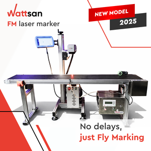 Macchina per Marcatura Laser a Fibra Wattsan FM 200x200 mm, 5-100 W, Sistema di Incisione e Codifica su Parti Metalliche con Nastro Trasportatore, JPT Raycus <span class=keywords><strong>DAVI</strong></span> - Product Image 2