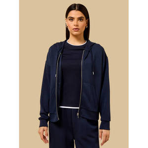 Sudadera con capucha y cremallera completa - Mezcla de poliéster - Product Image 1
