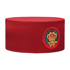 Sombrero de corona amaranto, seda roja, bajo MOQ, servicio OEM, masonería, sombrero de corona masónico, pedido - Product Image 4