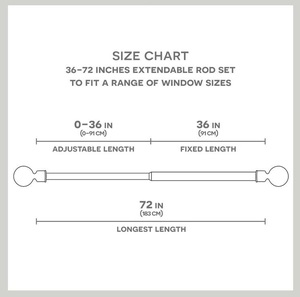 Elegant Window <b>Curtain</b> Rod with Bracket for Home Decor Window Accessories Room Bathroom Living Room <b>Kitchen</b> Hotel <b>Curtain</b> Rod - Product Image 3