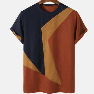 Personalizado 100% algodón Impresión logotipo Regular Fit Plus tamaño hombres camisetas al por mayor de alta calidad Regular Fit liso camiseta para hombres - Product Image 1