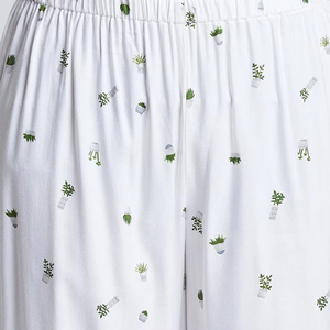 Conjunto de Pijamas largos de invierno de algodón orgánico de lujo personalizados para ropa de dormir de mujer con detalles de tuberías, pijamas de mujer - Product Image 4