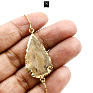 Precio al por mayor Arrow Head Gold Electroplated Slide Pulsera de 4 pulgadas Joyería unisex - Product Image 6