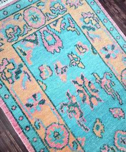 Comprar alfombras de corredor anudadas a mano tradicionales de lana 100% de alta calidad 2,8x12 sala de estar marfil alfombra hecha a mano conjuntos de algodón sala de estar - Product Image 4