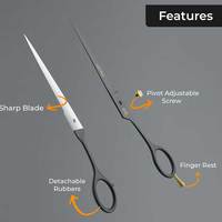 Ciseaux de barbier de qualité professionnelle pour coupes de cheveux expertes Ciseaux tranchants et fiables pour barbiers professionnels