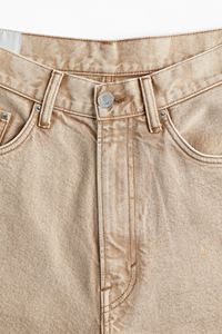 Souper baggy rigide en coton pour hommes, jeans décontractés beiges en denim, pantalons baggy qualité supérieure à jambes arrondies et chevilles @ prix de gros - Product Image 3