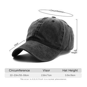 Casquette souple non structurée avec logo personnalisé, chapeaux de baseball délavés classiques en coton avec boucle en métal vente en gros - Product Image 6
