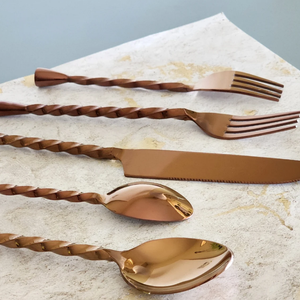 Vente chaude couverts en acier inoxydable ensemble cadeau élégant vaisselle couteau cuillère fourchette maison restaurant mariage décor couverts ensemble - Product Image 2