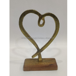 Hot Sale Metal Ornaments Tabletop Gift Sculpture With Wooden Base Customized for Home Decoration and Gifting Party Supplies - Product Image 3