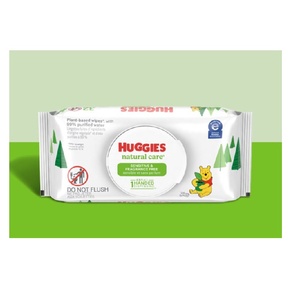 Toallitas Húmedas para Bebé Huggies Natural Care Sensitive, Suaves e Hipoalergénicas para Recién Nacidos y Niños Pequeños, Rutina de Cuidado de la Piel - Product Image 3