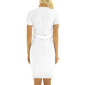 Bata de laboratorio sedosa para hospital de verano, bata de farmacia, abrigo de consulta antiestático, cintura con lengüeta, doble función para hombres y mujeres - Product Image 5