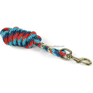 Solid Poly <b>Lead</b> Rope for Horses and Livestock 10 Foot <b>Long</b> and 5/8 Inch Thick Heavy Duty Cotton Horse <b>Lead</b> Ropes - Product Image 5