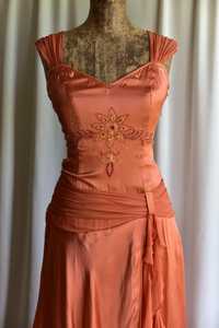 Robe de soirée en mousseline de soie Spandex antistatique sans manches pour adultes, respirante, longueur au sol, pour club décontracté et occasions de fête - Product Image 4