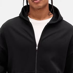 Sweat à capuche pour homme à prix avantageux avec fermeture éclair, matière de haute qualité avec capuche pour un confort en hiver, design tendance avec logo personnalisé - Product Image 2