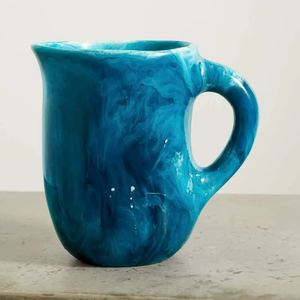 Ensemble de carafe et de pot à eau en résine écologique au design unique, capacité de 1 L/1,5 L, pichet résistant au lave-vaisselle pour le thé, vaisselle - Product Image 1