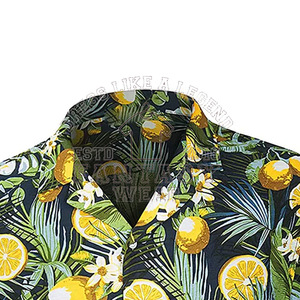 FANTASY WEAR 2026 Chemises florales pour hommes de qualité supérieure et haut de gamme, imprimé floral jaune d'été, certifiées CE - Product Image 4